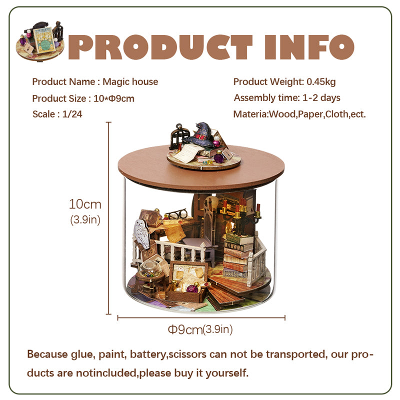 PUUZZLE 1: 24 DIY Dollhouse Kit (Magic House)