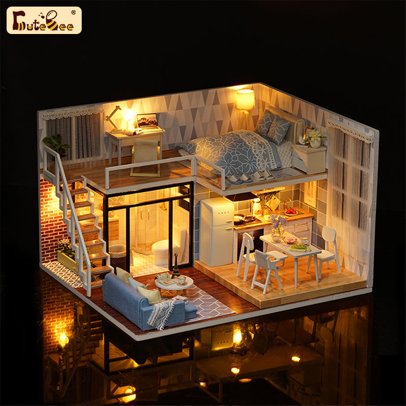 PUUZZLE 1: 24 DIY Dollhouse Kit (Blue Time)
