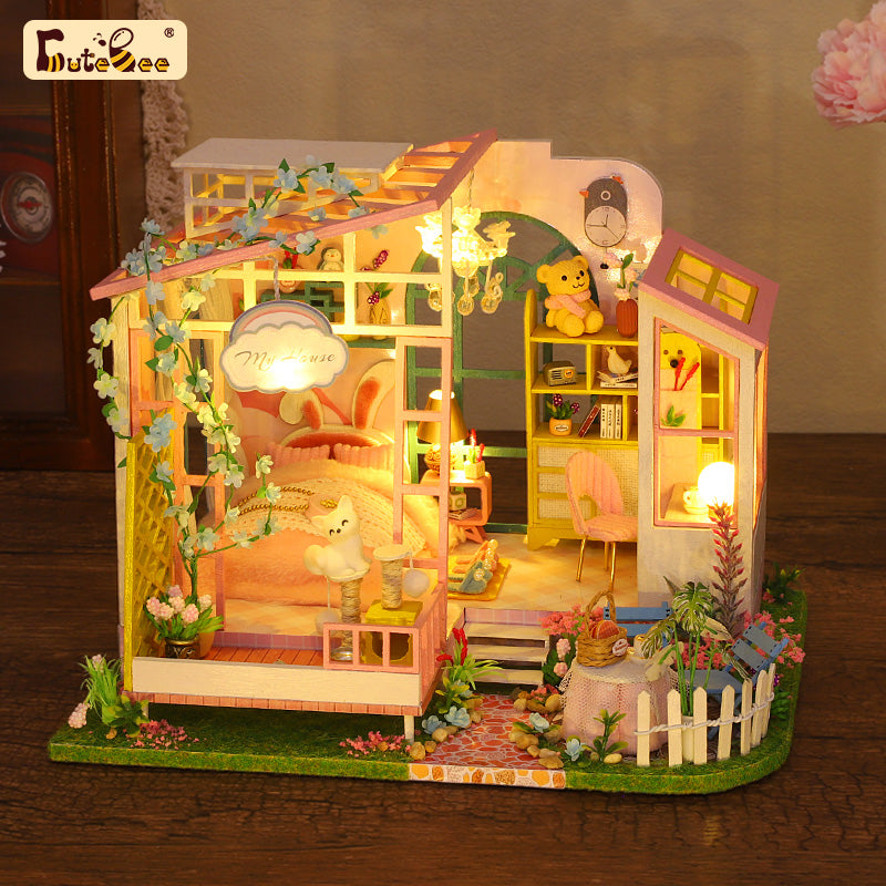 PUUZZLE 1:24 DIY Dollhouse Kit ( Story of Flowers )