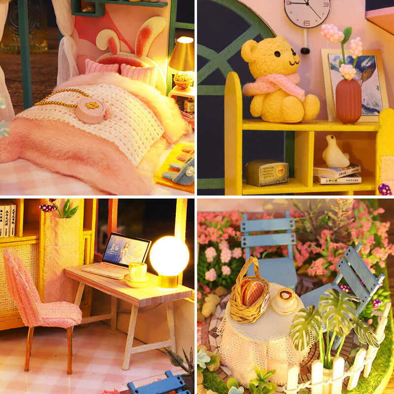 PUUZZLE 1:24 DIY Dollhouse Kit ( Story of Flowers )