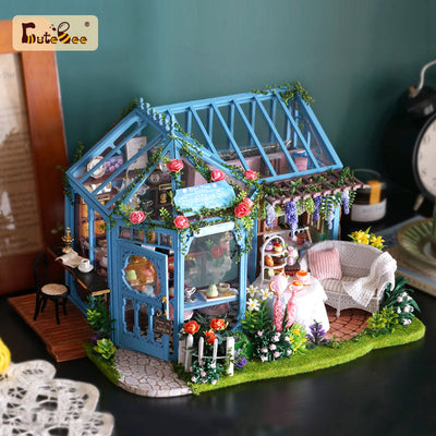 PUUZZLE 1: 24 DIY Dollhouse Kit (Rose Garden Tea House)