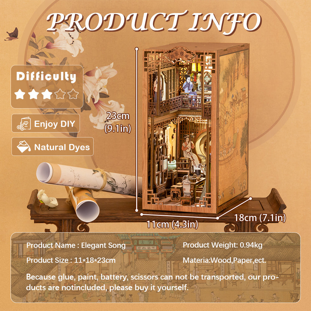 PUUZZLE DIY Booknook Kit (Elegant Song Dynasty)