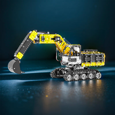 DIY 3D Metal Simulation of Alloy RC Excavator 2.4G 12CH Model Puzzle Kit-2544PCS