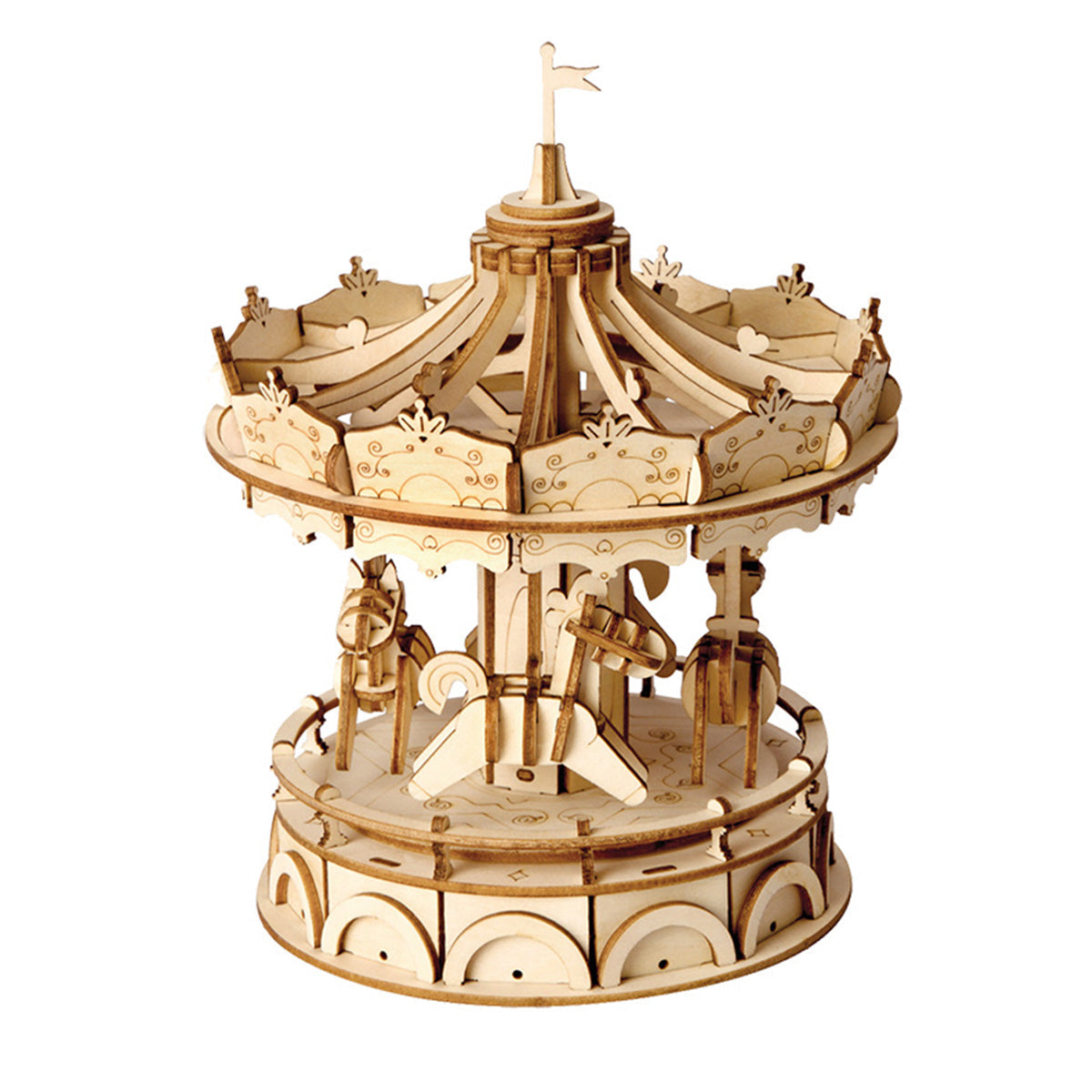 PUUZZLE  Merry-Go-Round TG404 3D Wooden Puzzle