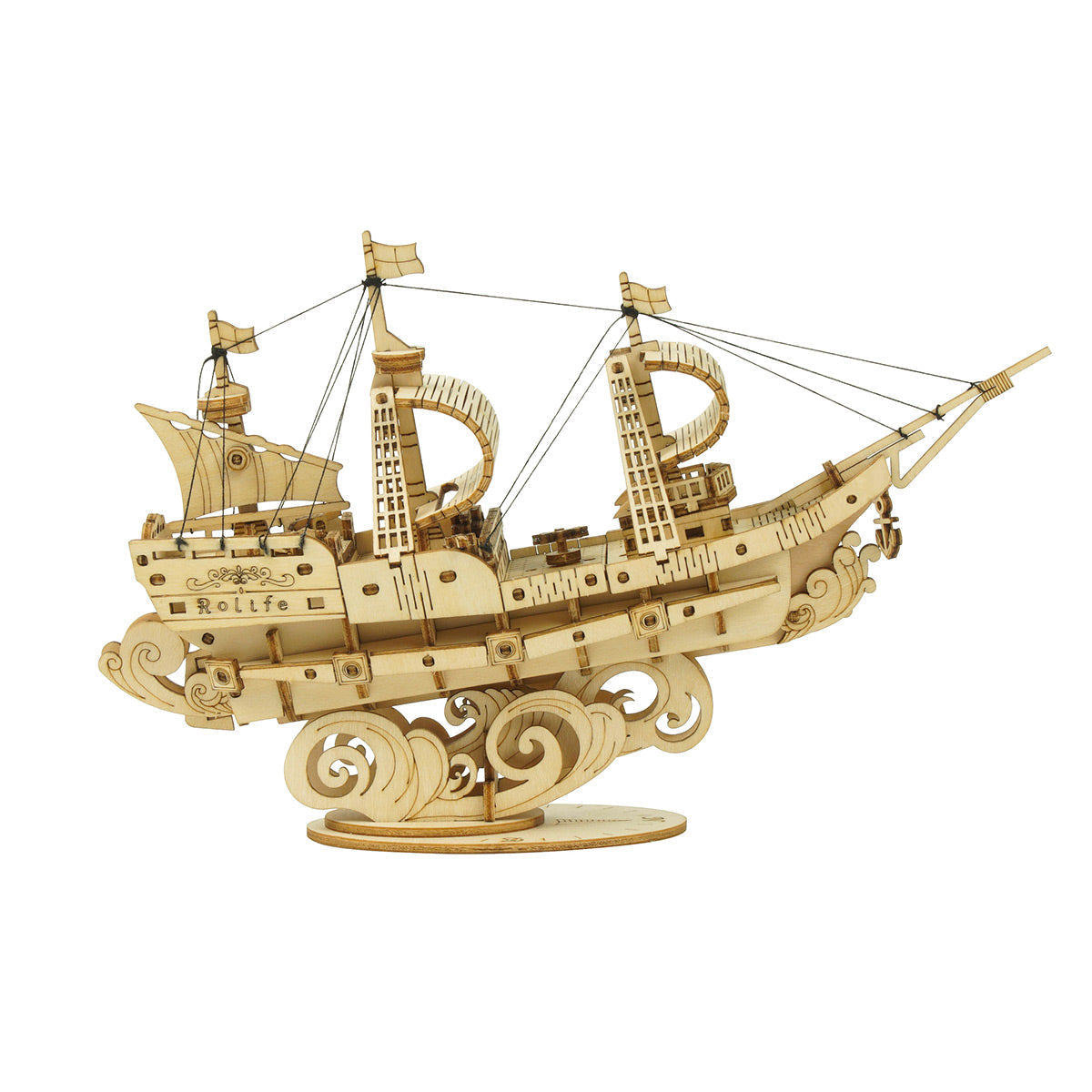 PUUZZLE  Sailling Ship TG305 3D Wooden Puzzle Decor