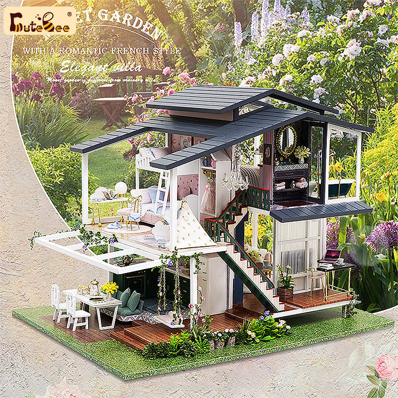 PUUZZLE 1:24 DIY Dollhouse Kit (Monet’s Garden)