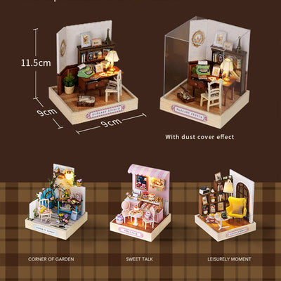 PUUZZLE 1: 24 DIY Dollhouse Kit( Corner of happiness)