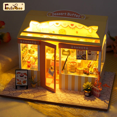 PUUZZLE 1:24 DIY Dollhouse Kit ( Dream shop 1)