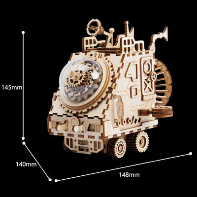 PUUZZLE Spaceship AM681 - DIY Steampunk Music Box