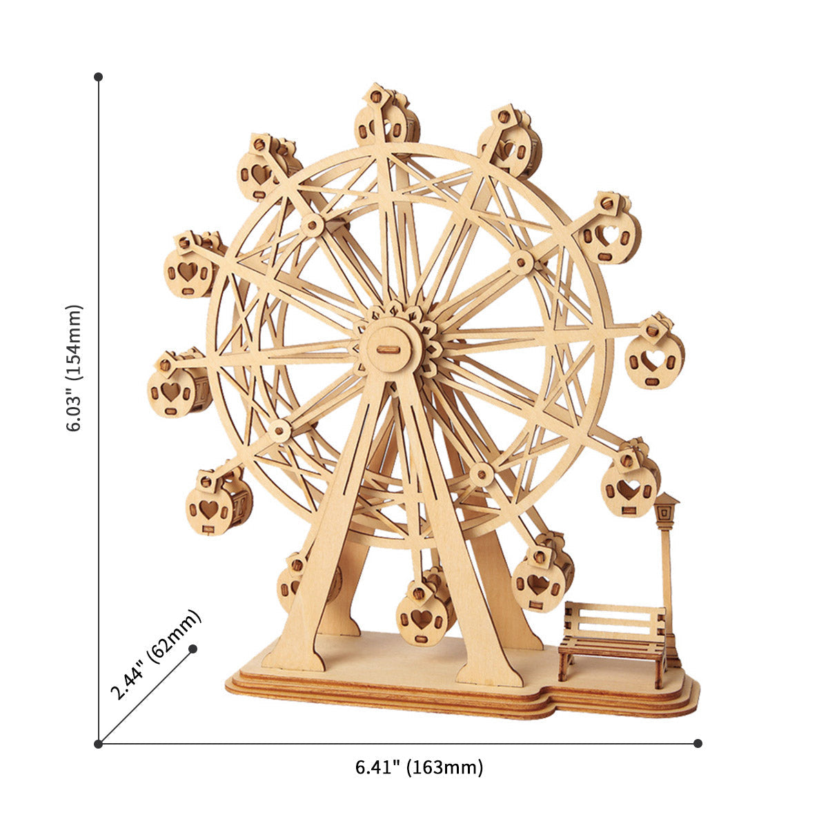 PUUZZLE  Ferris Wheel TG401 3D Wooden Puzzle