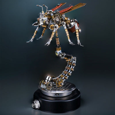 DIY 3D Metal Mechanical Puzzle Model Kit Termite with Holder