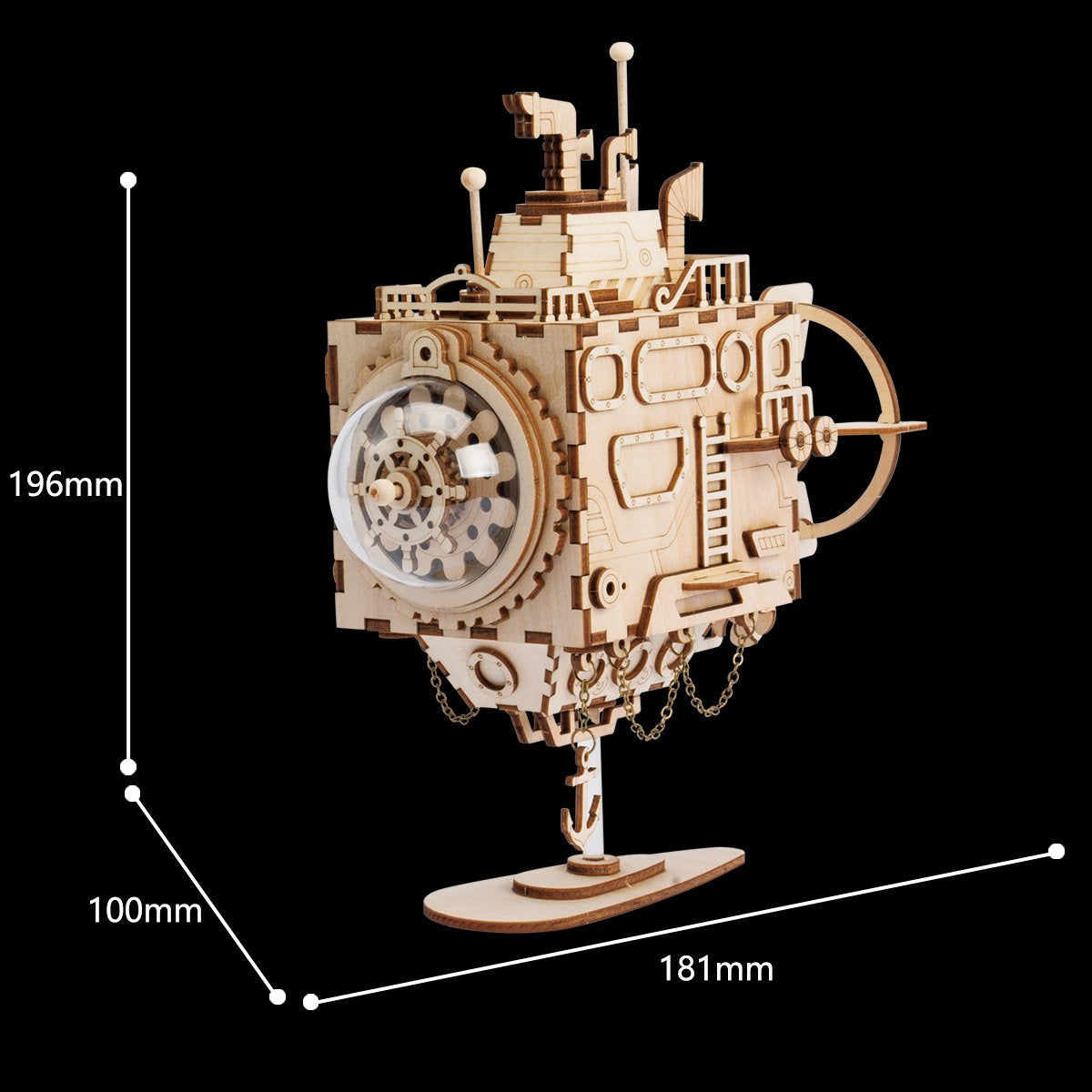 PUUZZLE Submarine AM680 - DIY Steampunk Music Box