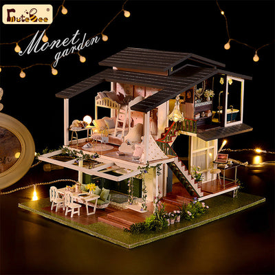 PUUZZLE 1:24 DIY Dollhouse Kit (Monet’s Garden)