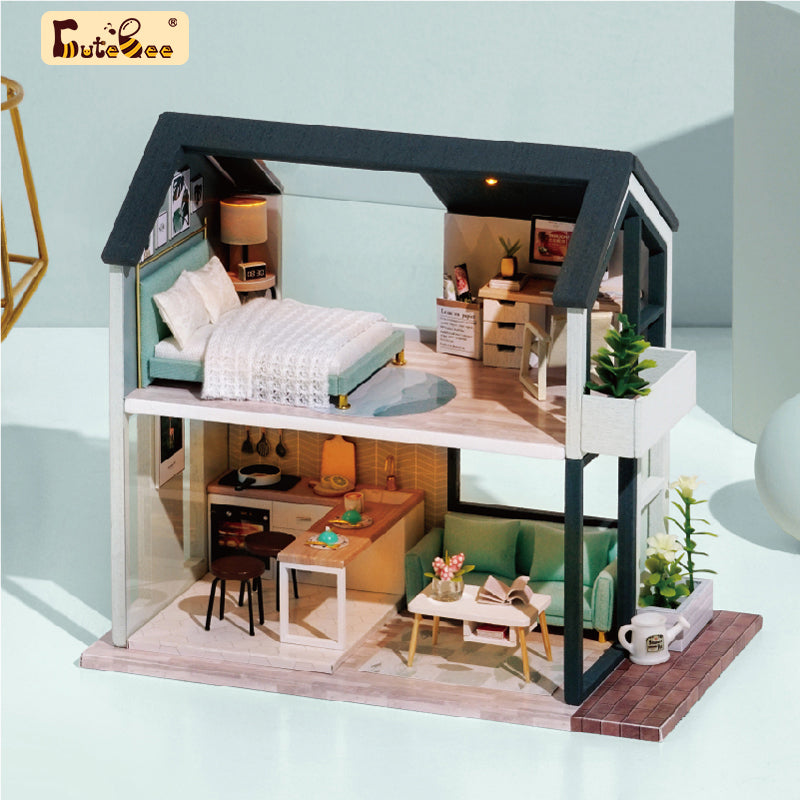 PUUZZLE 1:24 DIY Dollhouse Kit (Apartment)