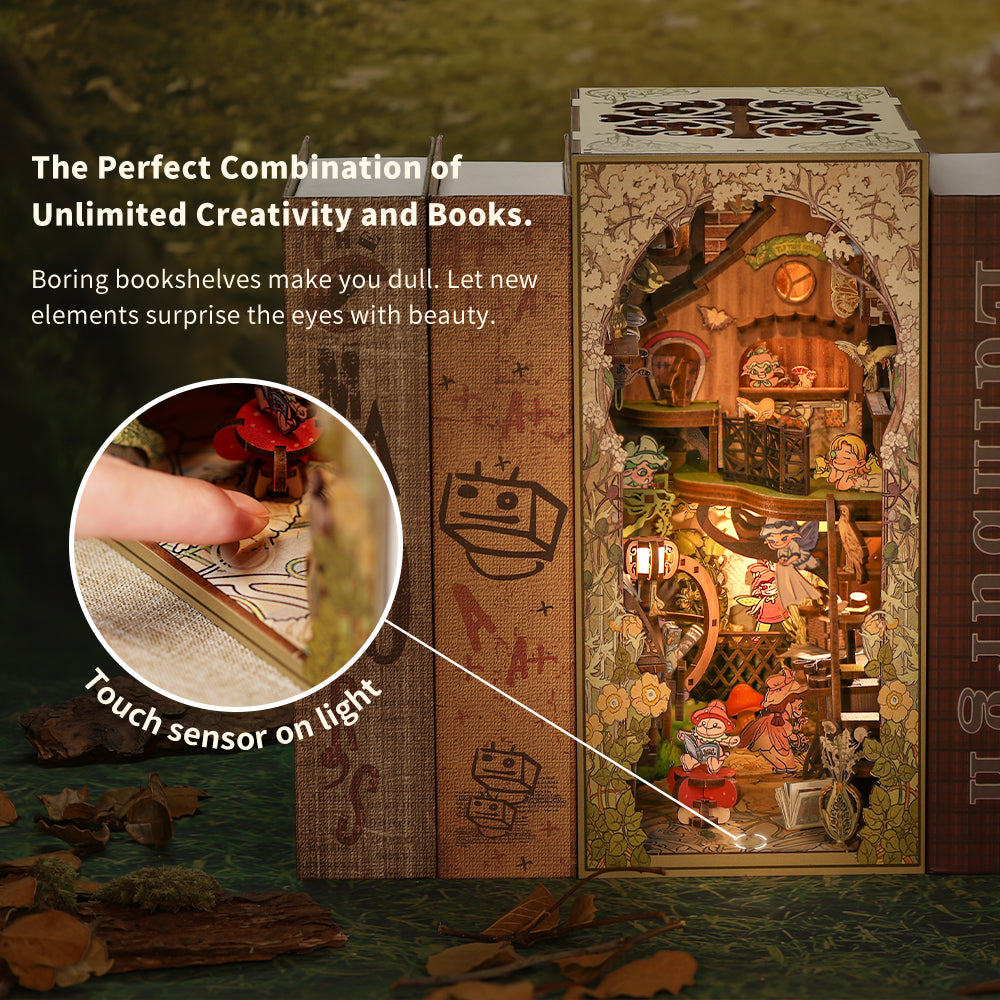 PUUZZLE DIY Booknook Kit (Elves Paradise)