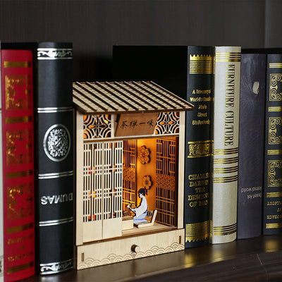 PUUZZLE DIY Booknook Kit( Zen Tea Blindly)