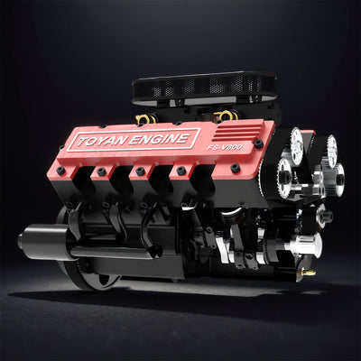 DIY V8 Engine Model That Run 28cc Gasoline/Nitro Engine KIT FS-V800