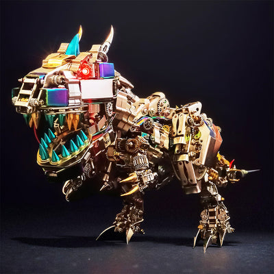 DIY 3D Mechanical Rex Dinosaur Metal Model Puzzles Building Block Set Toys - 2500PCS+55cm Height