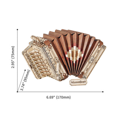 PUUZZLE  Accordion TG410 3D Wooden Puzzle