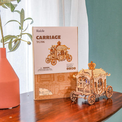 PUUZZLE  Classic Carriage TG506 - Modern 3D Wooden Puzzle