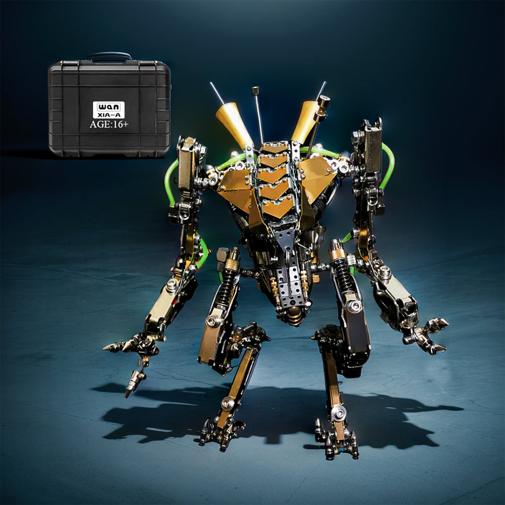 DIY XIA-A Metal Future Mech Model with Articulated Joints & Lights