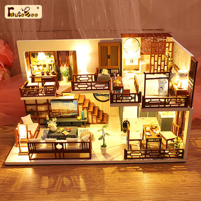 PUUZZLE 1: 24 DIY Dollhouse Kit（Quiet Time）