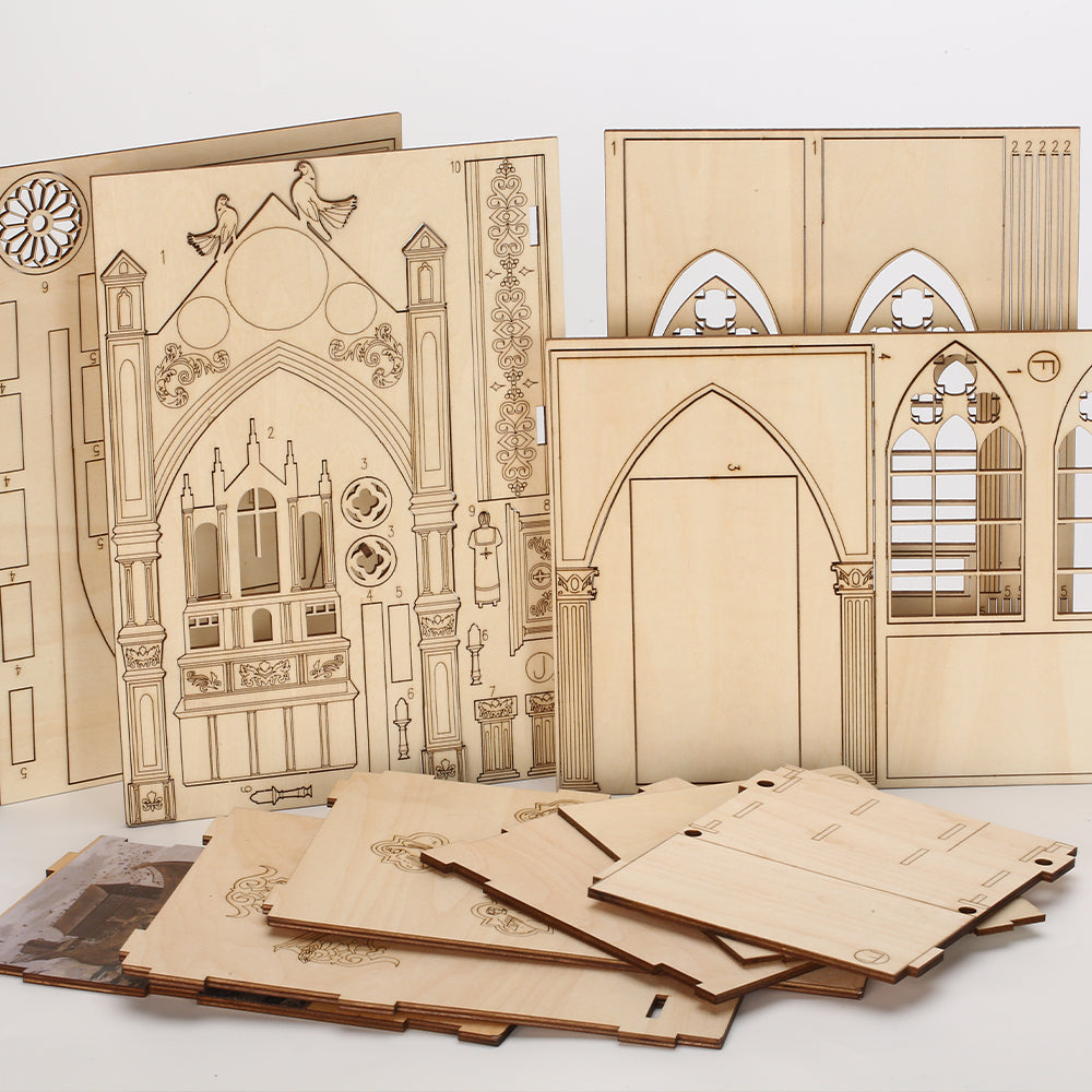 PUUZZLE DIY Booknook Kit (Pray in The Church)