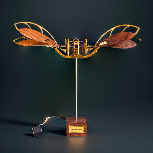 DIY 3D Metal Solid Wood Dynamic Mechanical Aircraft Assembly Model Kit