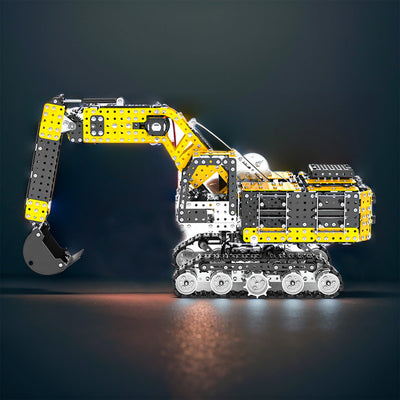 DIY 3D Metal Simulation of Alloy RC Excavator 2.4G 12CH Model Puzzle Kit-2544PCS