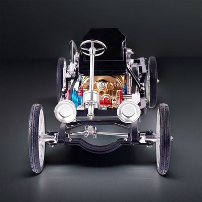 Teching Car Engine Assembly Kit Single Cylinder Car Building Kit Toy Gift for Adult