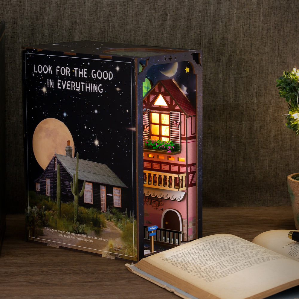 PUUZZLE DIY Booknook Kit (Dreamland Of Alsace）