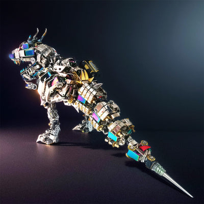 DIY 3D Mechanical Rex Dinosaur Metal Model Puzzles Building Block Set Toys - 2500PCS+55cm Height