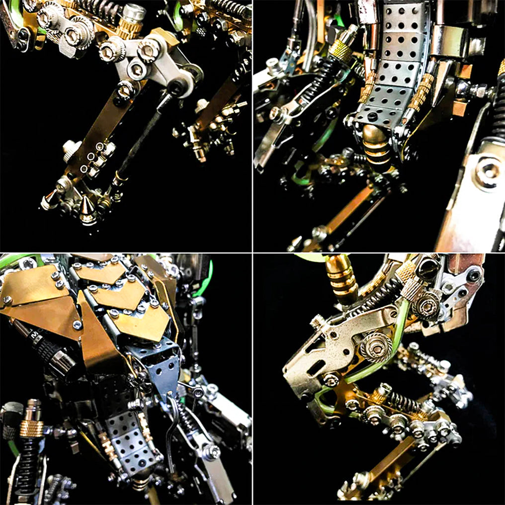 DIY XIA-A Metal Future Mech Model with Articulated Joints & Lights