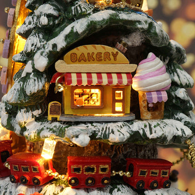 PUUZZLE 1:24 DIY Dollhouse Kit (Snowy Wonderland)