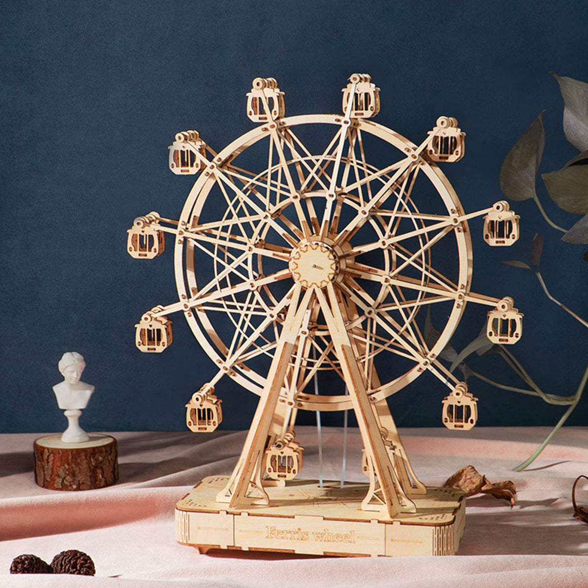 PUUZZLE  TGN01 Ferris Wheel Wooden Music Box