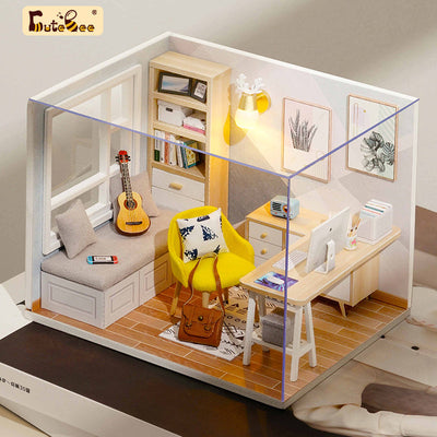 PUUZZLE 1:24 DIY Dollhouse Kit ( Sunshine Room)