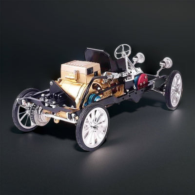 Teching Car Engine Assembly Kit Single Cylinder Car Building Kit Toy Gift for Adult