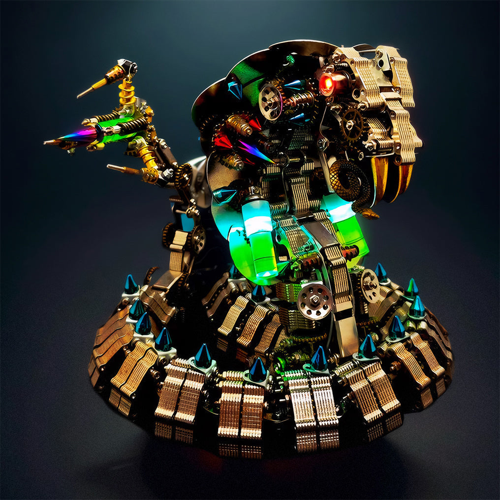 DIY 3D Snake Metal Model Puzzles Building Block Set Toys 1000+PCS