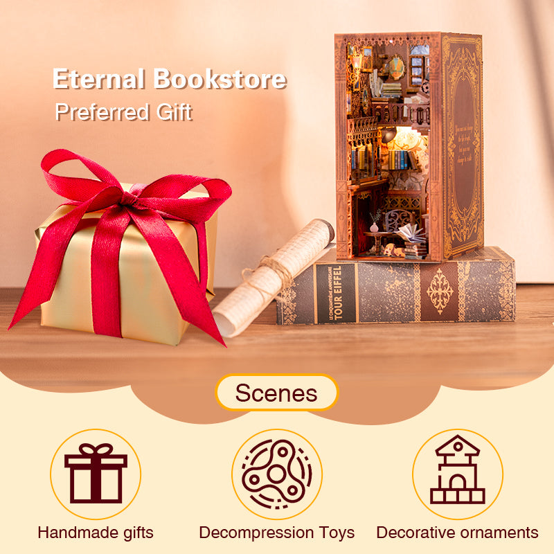 PUUZZLE DIY Booknook Kit (Eternal Bookstore)