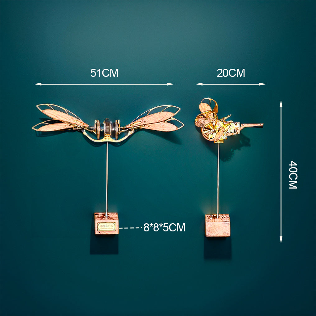 DIY 3D Metal Solid Wood Dynamic Mechanical Aircraft Assembly Model Kit