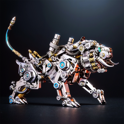 DIY 3D Metal Model Bengal Tiger Kit Puzzles Building Block Set Toys