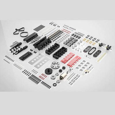 DIY V8 Engine Model That Run 28cc Gasoline/Nitro Engine KIT FS-V800