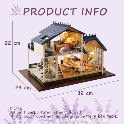 PUUZZLE 1:24 Dollhouse Kit (PROVENCE LAVENDER)