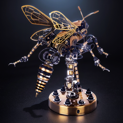 DIY 3D Wasp Insects Metal Model Puzzles Building Block Set Toys