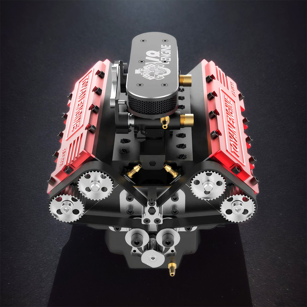 DIY V8 Engine Model That Run 28cc Gasoline/Nitro Engine KIT FS-V800