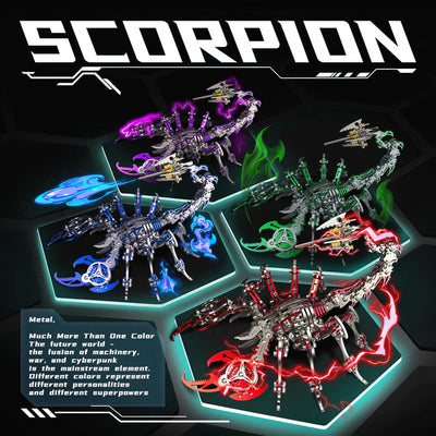 DIY 3D Scorpion Metal Model  Puzzles Building Block Set Toys