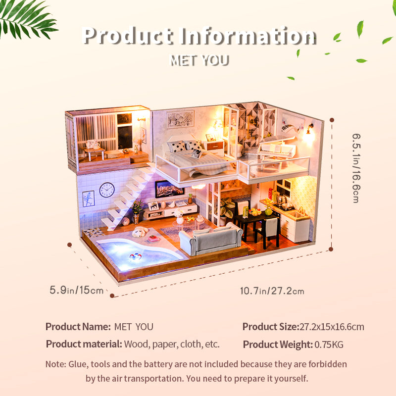 PUUZZLE 1: 24 DIY Dollhouse Kit (Met you)