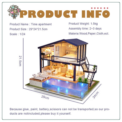 PUUZZLE 1: 24 DIY Dollhouse Kit (Time Apartment)