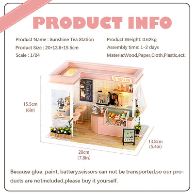 PUUZZLE 1: 24 DIY Dollhouse Kit (Happy Shop Series)