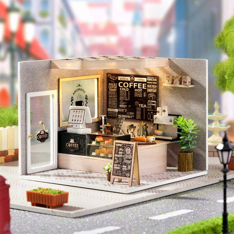 PUUZZLE 1: 24 DIY Dollhouse Kit (Leisurely coffee shop)
